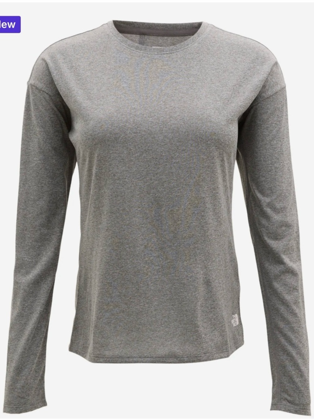 The North Face Women's Breeze Long-Sleeve Shirt in the color TNF Grey Heather